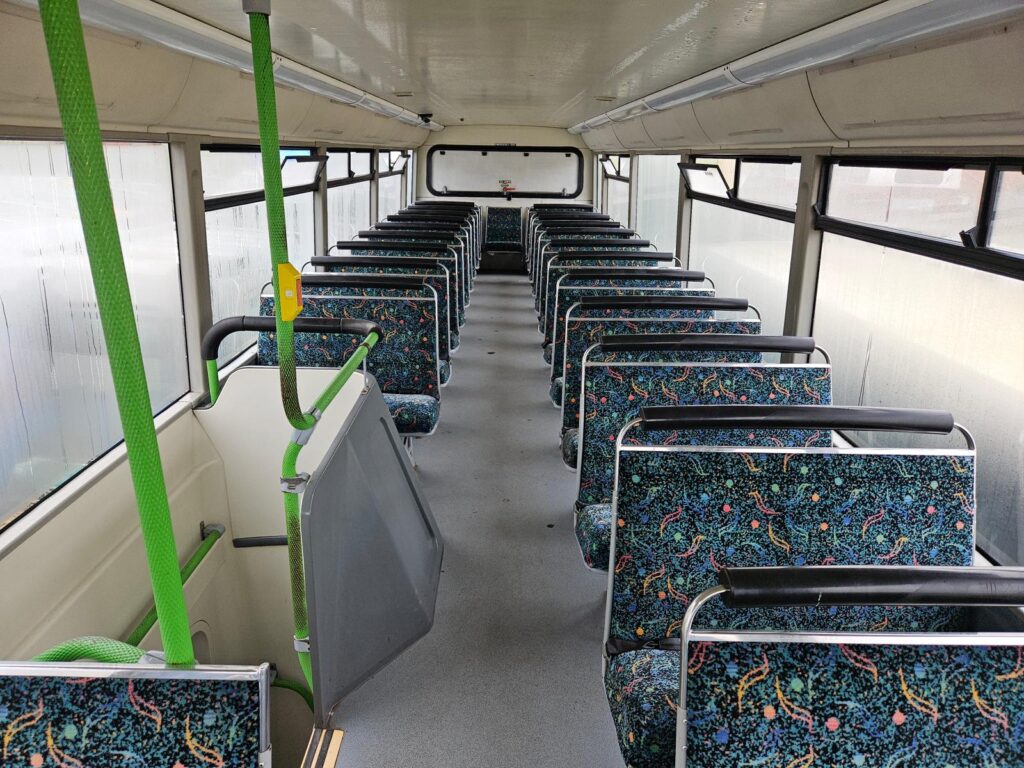 Interior seats of Alexander Dennis Trident bus